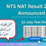 NTS NAT Result 2025 Held on 12 July Check by Roll Number