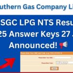 SSGC LPG NTS Result 2025 Answer Keys 27 July